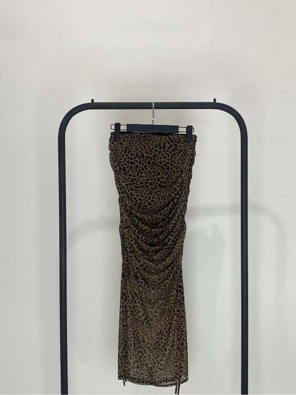 FALDA MIDI LEOPARDO
